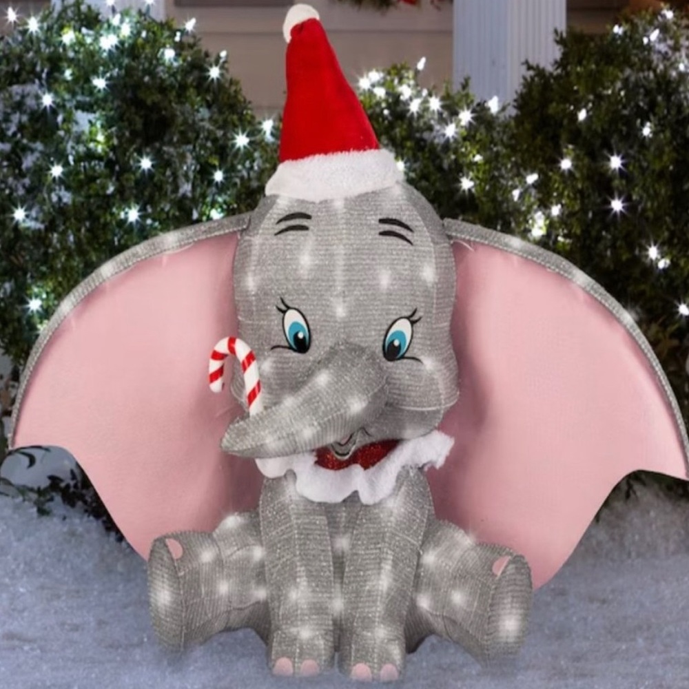Disney DUMBO Elephant LED Christmas Light Yard Sculpture Magical Holidays Rare!